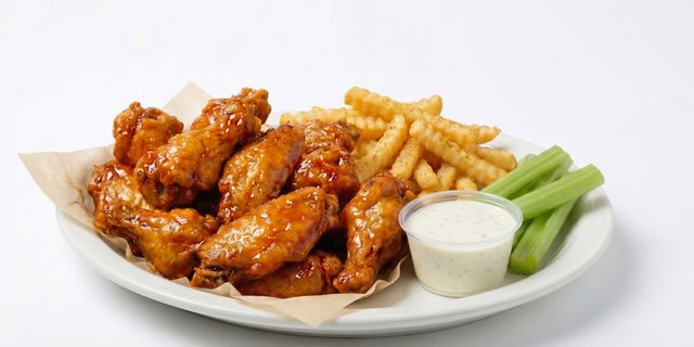 6pc-Bone-In Wings Boxed Lunch