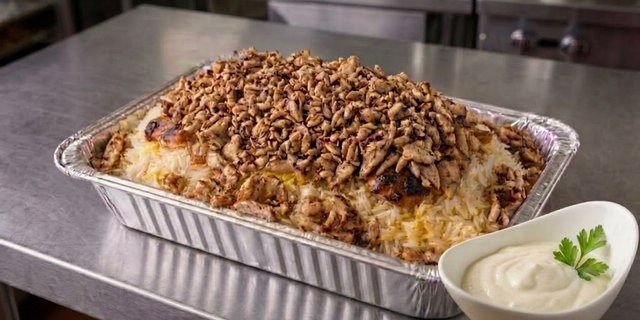 Shawarma Over Rice Large Tray