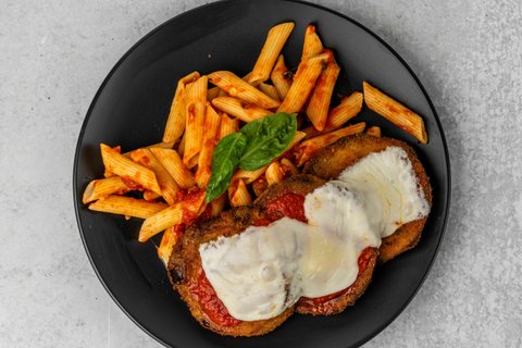Eggplant Parmigiana Pasta