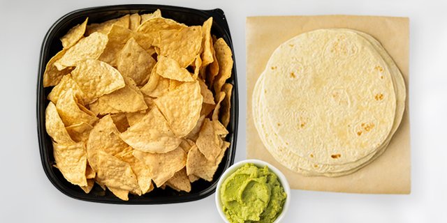 Tortilla, Chips & Guac Spread