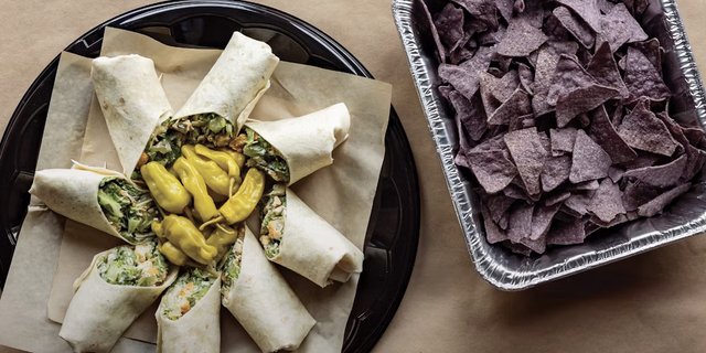 Chicken Caesar Wrap Platter