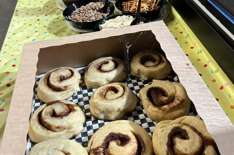 Build-Your-Own Cinnamon Rolls Toppings Bar