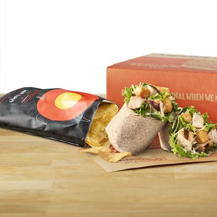 Caesar Salad Wrap W/ Chicken Lunch Box