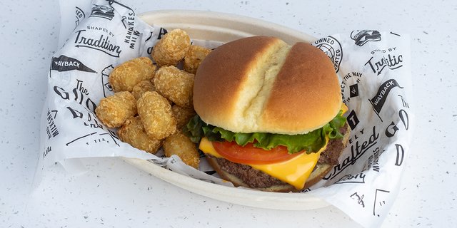Single Cheeseburger & Tater Tots Boxed Meal