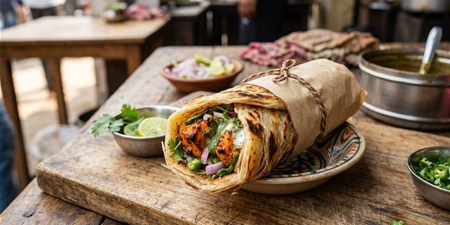Butter Chicken Wrap