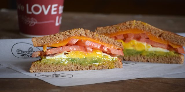 Egg, Cheese & Veggie Sandwich