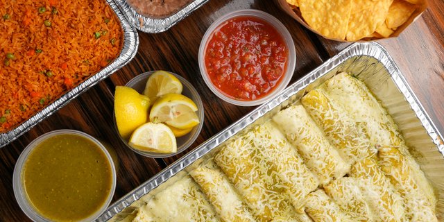 Green Salsa & Cheese Enchiladas