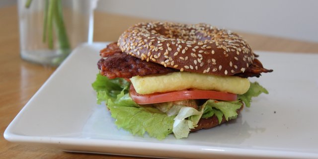 Tempeh Bacon & Just Egg Sandwich