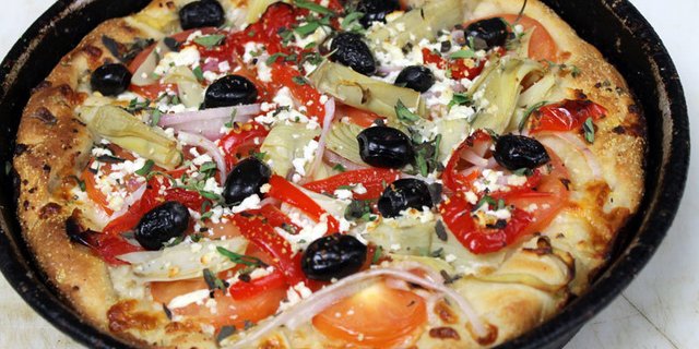 Greektown Deep Dish Pizza