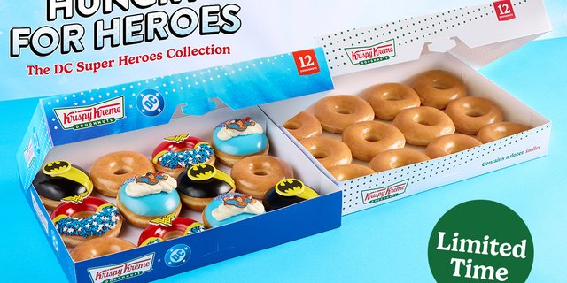DC Super Heroes Specialty Dozen + Original Glazed® Duo