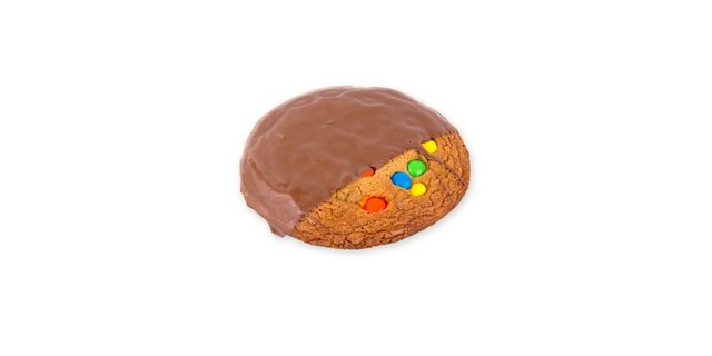Chocolate Dipped M&M Cookies
