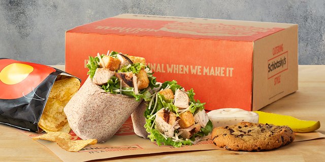 Strawberry Salad Wrap w/ Chicken Boxed Lunch