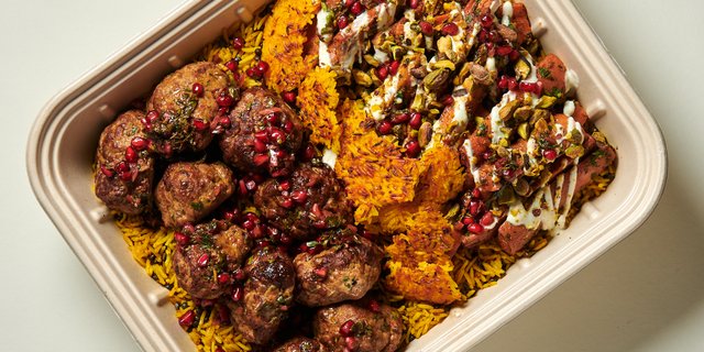 Large Turkey Meatballs & Turmeric Rice Bowl
