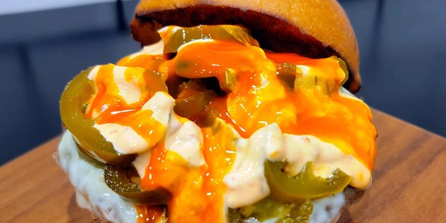 Large Firehouse Burger