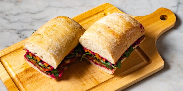 Charred Riviera Vegetables Sandwich