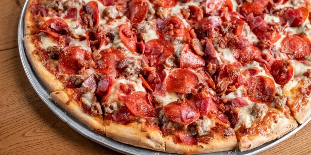Meat & More Meat Thin-Crust Pizza