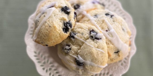Lemon Blueberry Ricotta Cookies