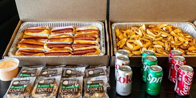 Hot Dog Meal Box