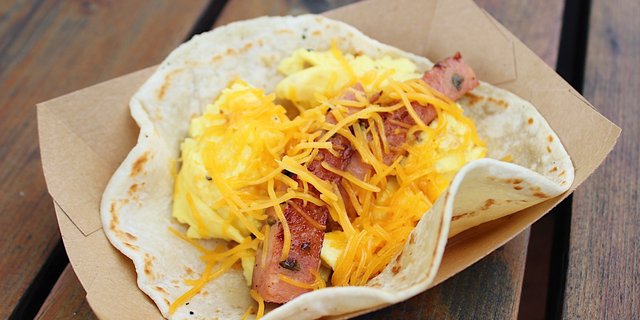 Jalapeno Sausage, Egg & Cheese Taco