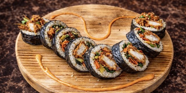 Chicken Cutlet Kimbop