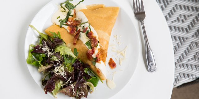 Chicken Carbonara Crepe