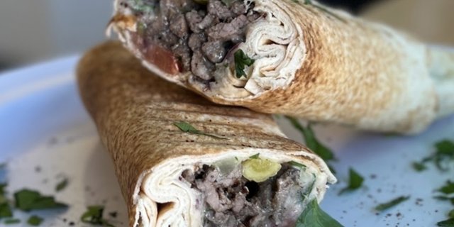 Gluten-Free Beef & Lamb Shawarma Wrap