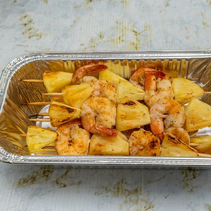 Grilled Shrimp Kabobs w/ Fruits