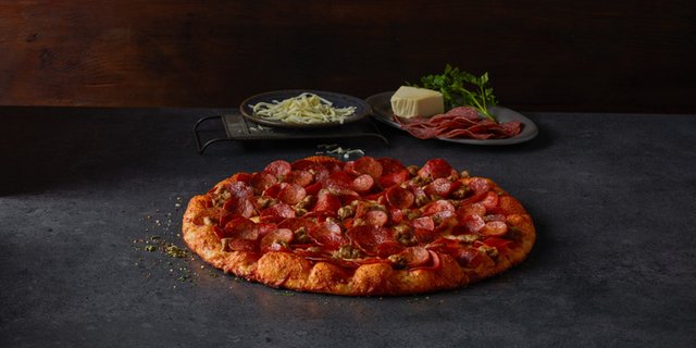 Montague's All Meat Marvel Pan Crust Pizza
