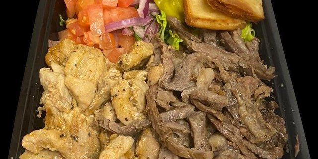 Combo (Beef & Chicken) Over Rice Plate