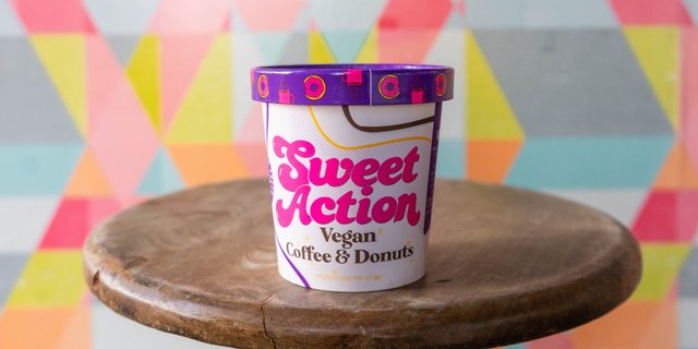Vegan Coffee & Donuts Ice Cream Tub
