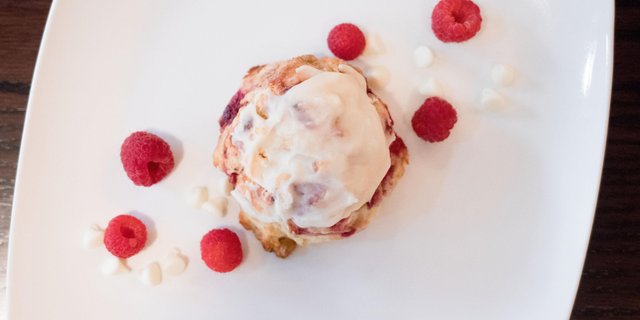 Raspberry White Chocolate Scone