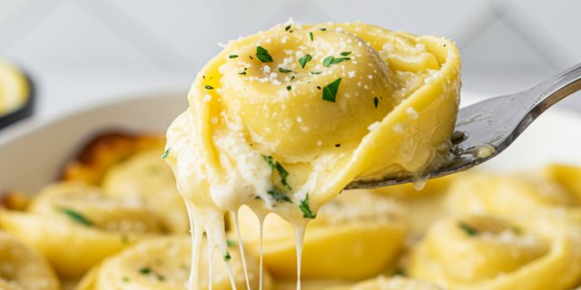 Three Cheese Tortellini, Salad & Breadsticks ($12.50 per person)