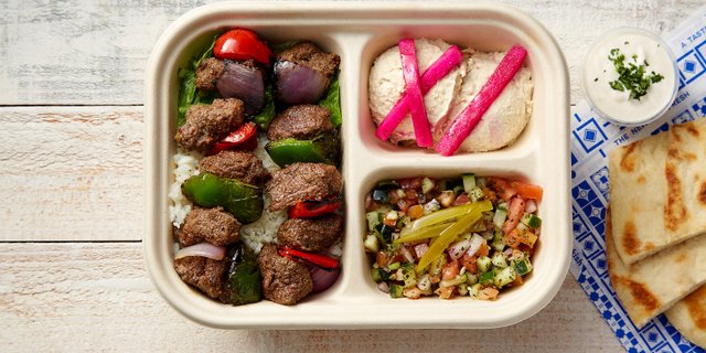 Lamb Kebab Plate Boxed Lunch