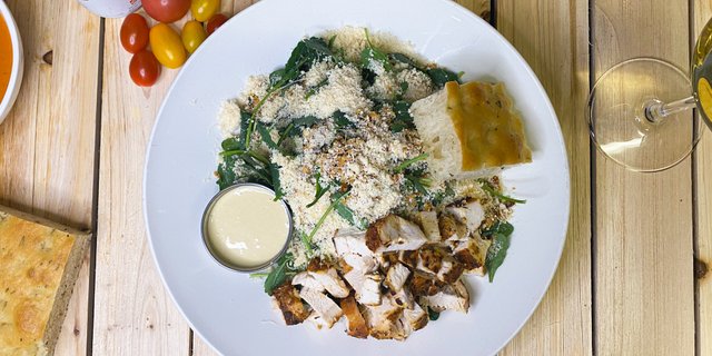 Gluten-Free Kale Caesar Salad