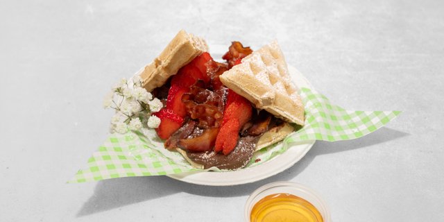 Bacon Nutella Waffle