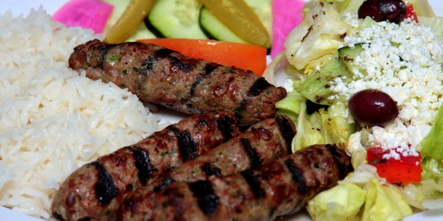 Kafta Kabob Plate