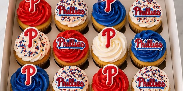 Phillies Cupcakes