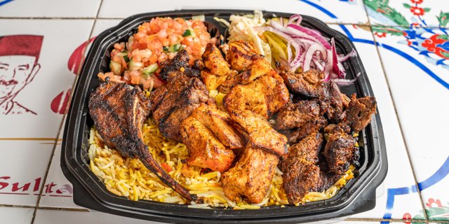 Mix Grill Rice & Salad
