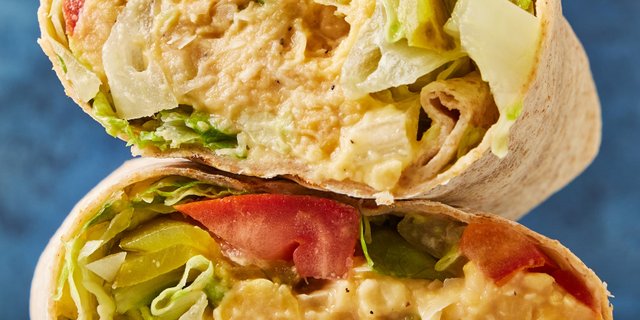 Vegan Chickpea Tuna Panini Wrap