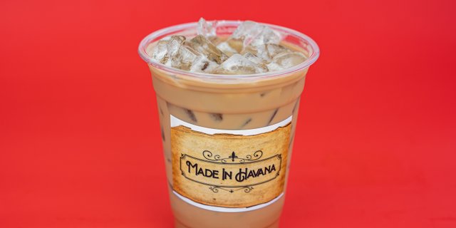 16 oz Iced Cafe Con Leche