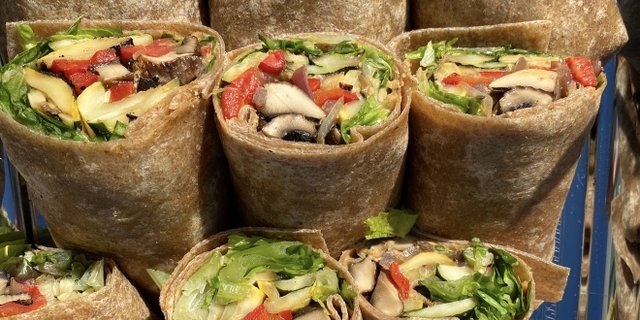 Grilled Veggie Wrap Platter
