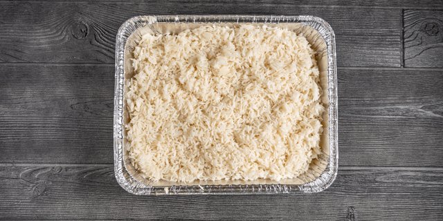 White Rice Tray