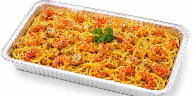 Crawfish Curry Chicken Spaghetti