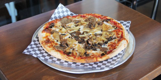 Meatball House Thin-Crust Pizza