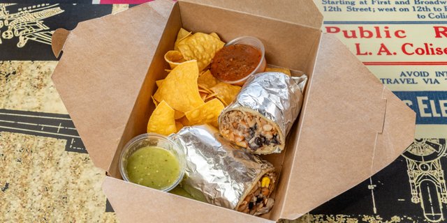 Regular Burrito Boxed Lunch