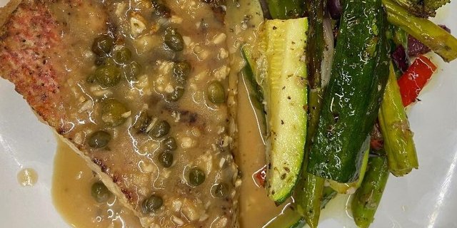 Individual Snapper Alla Picatta