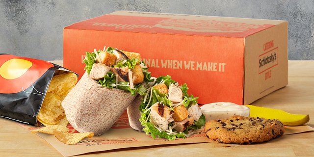 Caesar Salad Wrap W/ Chicken Lunch Box