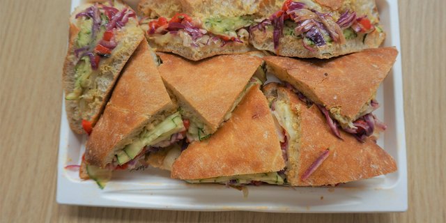 The Happy Veggie Sandwich Platter