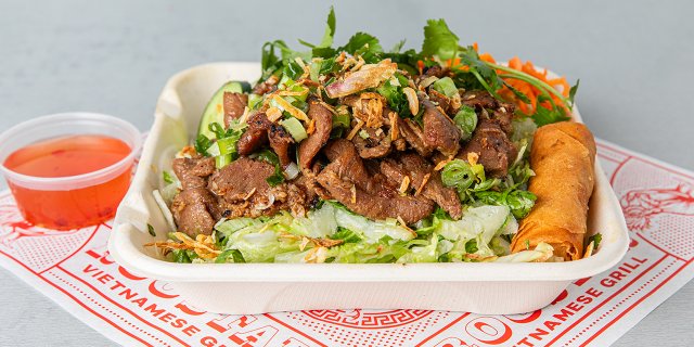 Grilled Lemongrass Pork Salad Boxed Lunch