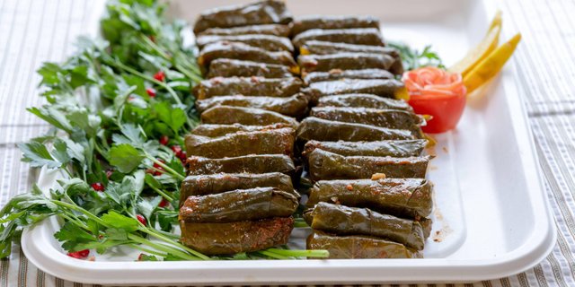 Stuffed Grape Leaves Tray